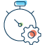 timer with setting icon